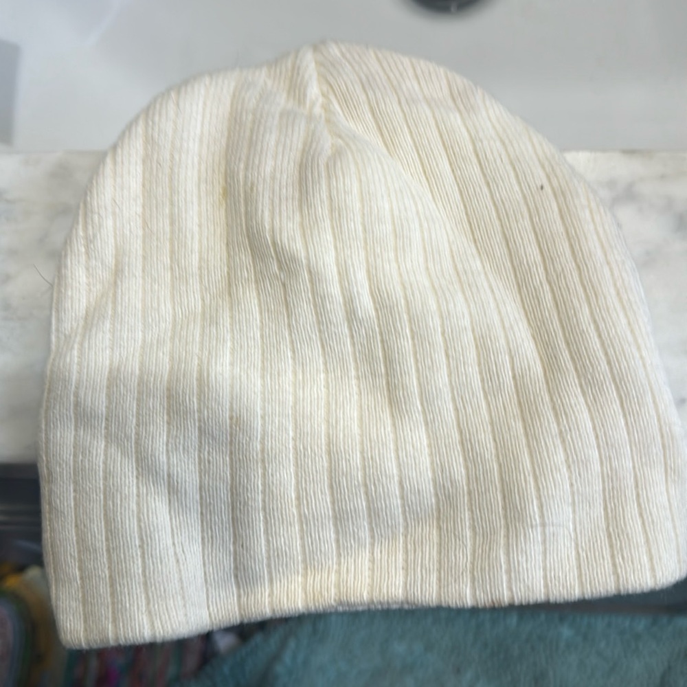 Cream hat